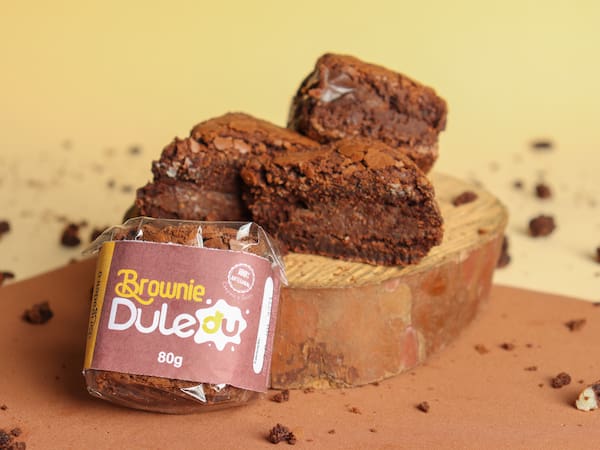 Brownie com Recheio de Brigadeiro de Chocolate